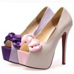 FREE SHIPPING waterproof nightclub high heel wedding shoes