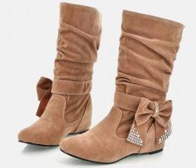 FREE SHIPPING beautiful bow boots